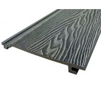 Сайдинг ДПК 3D тиснение 185x19 Серый Сайдинг ДПК 3D тиснение 185x19 Серый