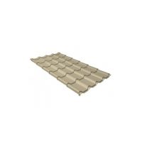 Металлочерепица камея 0,5 Satin RAL 1015 светлая слоновая кость
