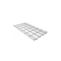 Металлочерепица камея 0,5 Satin RAL 9003 сигнальный белый
