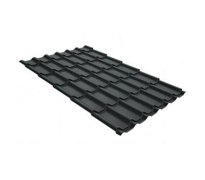 Металлочерепица классик GL 0,5 GreenCoat Pural Matt RR 23 темно-серый (RAL 7024 мокрый асфальт) от производителя  Grand Line по цене 1 143 р