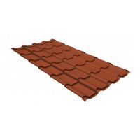 Металлочерепица камея GL 0,5 GreenCoat Pural Matt RR 750 кирпично-красный (RAL 8004 терракота) Металлочерепица камея GL 0,5 GreenCoat Pural Matt RR 750 кирпично-красный (RAL 8004 терракота)