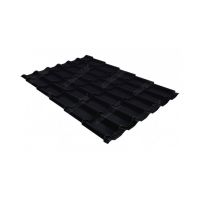 Металлочерепица классик 0,45 Drap RAL 9005 черный