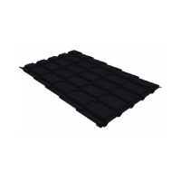 Металлочерепица квадро профи 0,45 Drap RAL 9005 черный