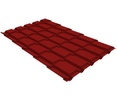 Металлочерепица квадро профи 0,5 Satin RAL 3011 коричнево-красный от производителя  Grand Line по цене 707 р