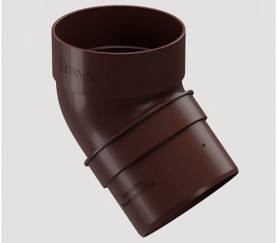 Колено трубы 45° Тёмно-коричневый от производителя  Docke по цене 210 р